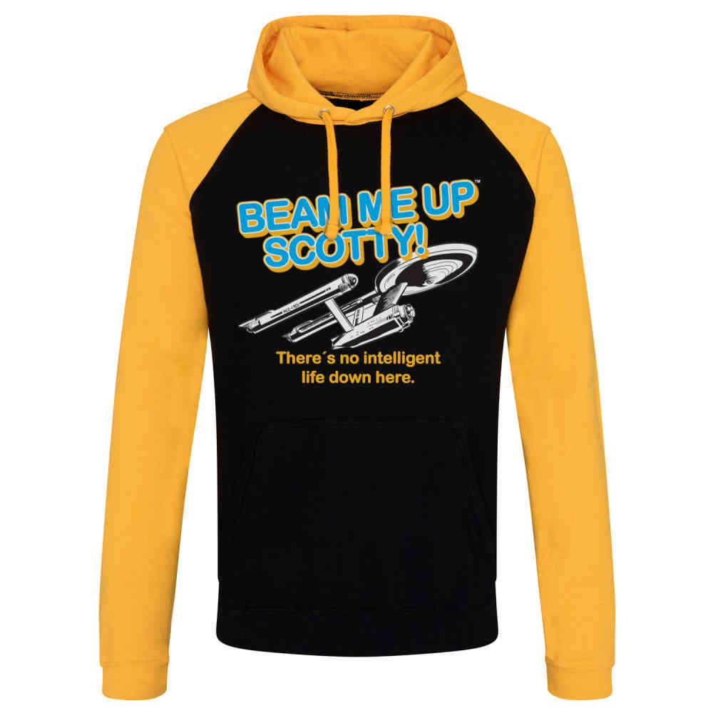 Star Trek Hoodie Beam Me Up Scotty BlackYellow | Attitude Woody Woodpecker Hoodietrui Classic Logo Wit | Attitude Holland